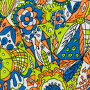 280cms Bright Funky Retro Towelling FABRI\C