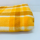 Stunning Vintage WOOL Blanket Brown & Orange