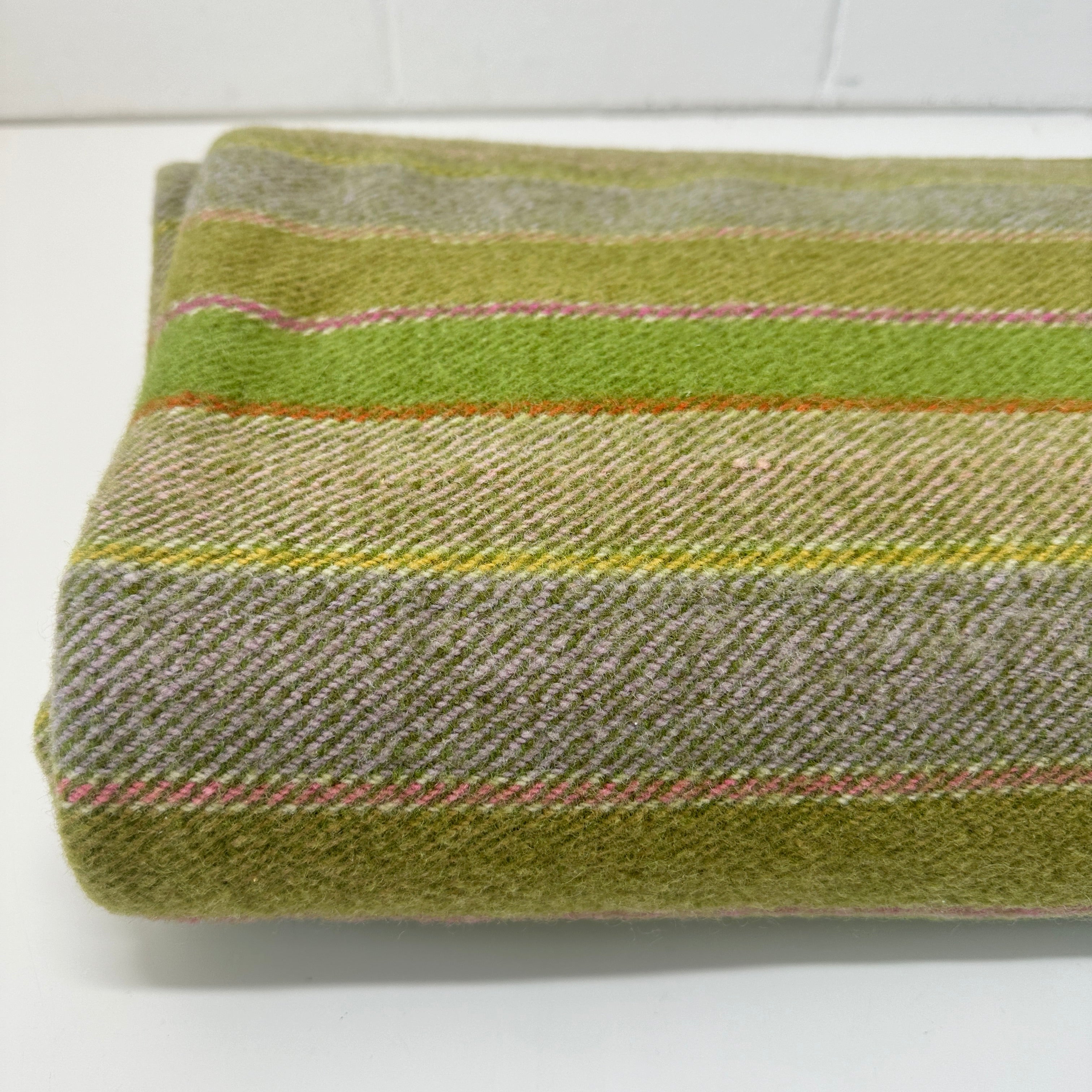 Vintage Green Wool CUTTER Blanket