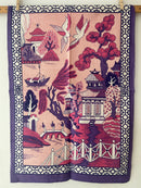 ASIAN Inspired Vintage Unused Tea Towel LINEN