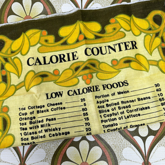 Vintage Calorie Counter Linen