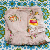 Unworn All Cotton Night Dress VINTAGE Pink