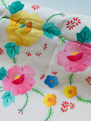 STUNNING Vintage Tablecloth Handmade NAPKINS Large