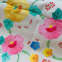 STUNNING Vintage Tablecloth Handmade NAPKINS Large