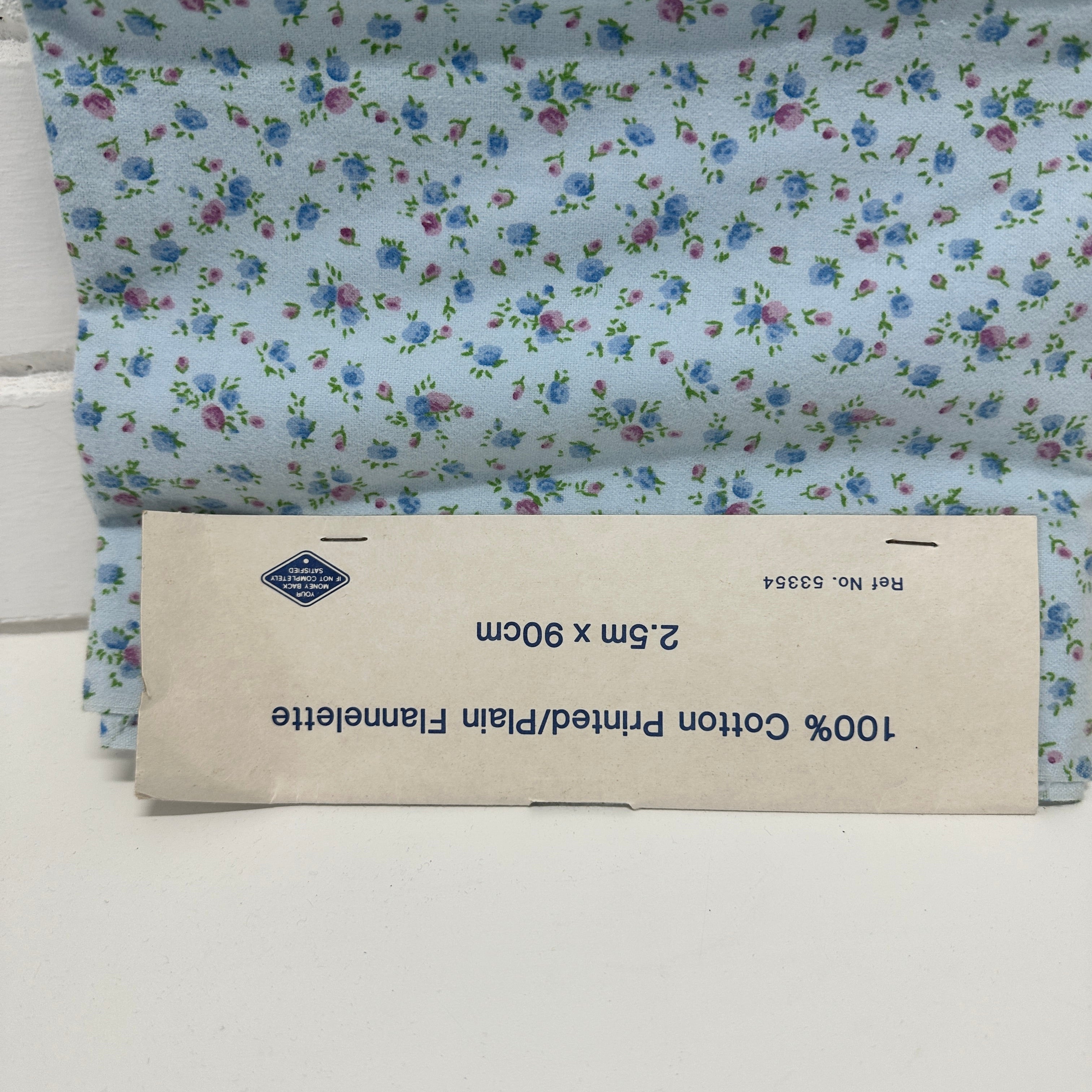 250cms Vintage 100% Cotton Flannelette Fabric