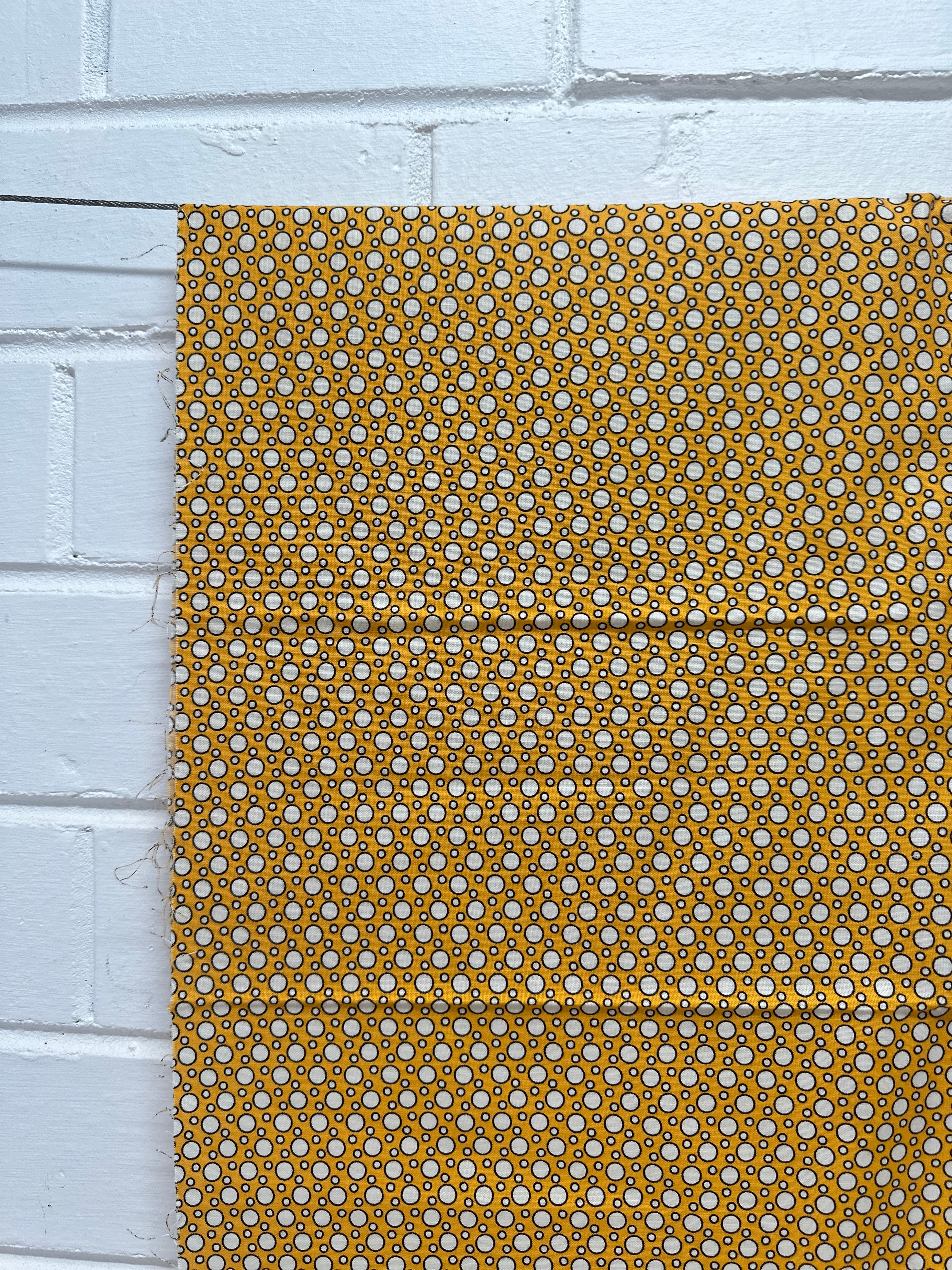 110cms Fabric Remnant MODERN Orange