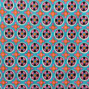 180cms Cute Pink & Blue Bright Fabric Vintage