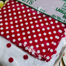 Fab All Cotton Vintage VENTURE Sheet Set Red & White