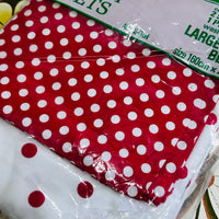Fab All Cotton Vintage VENTURE Sheet Set Red & White
