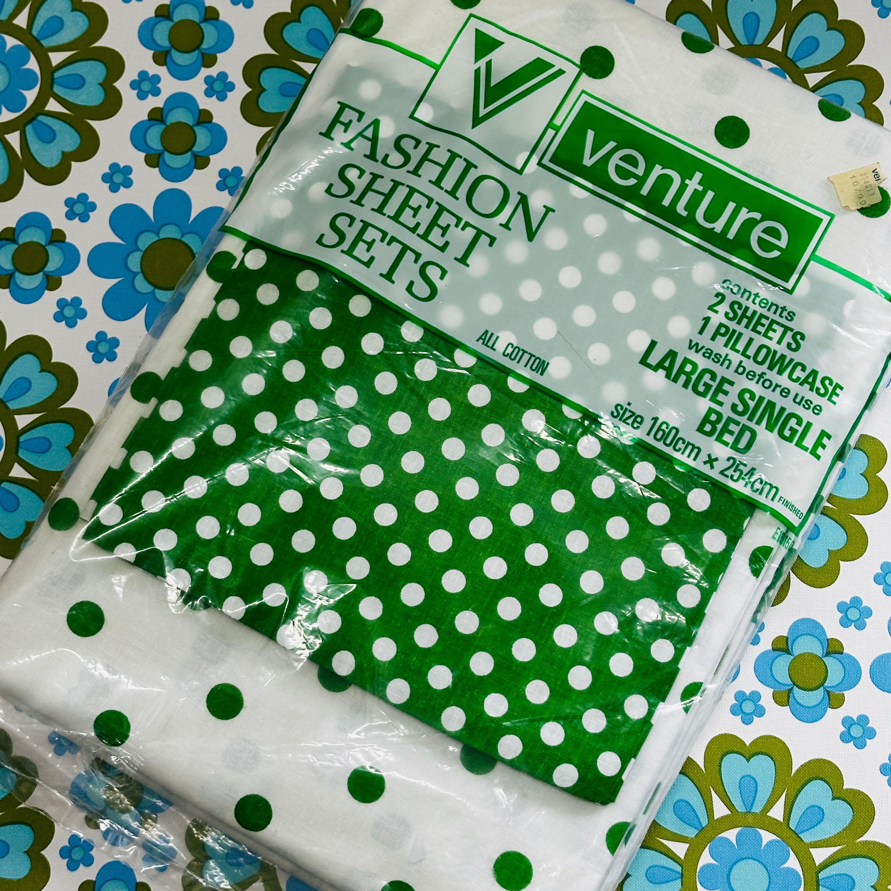 Fab All Cotton Vintage VENTURE Sheet Set
