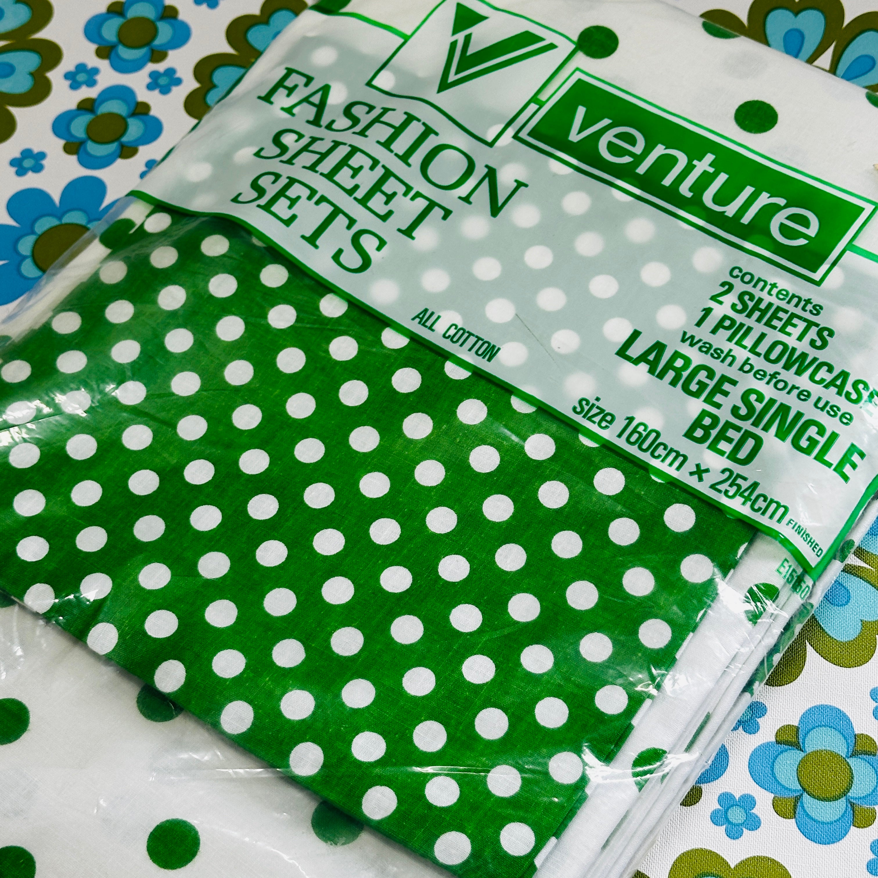 Fab All Cotton Vintage VENTURE Sheet Set