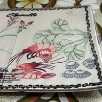 Retro Embroidered Tea Towel Set
