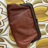 RUSTIC Vintage Brown Leather CLUTCH