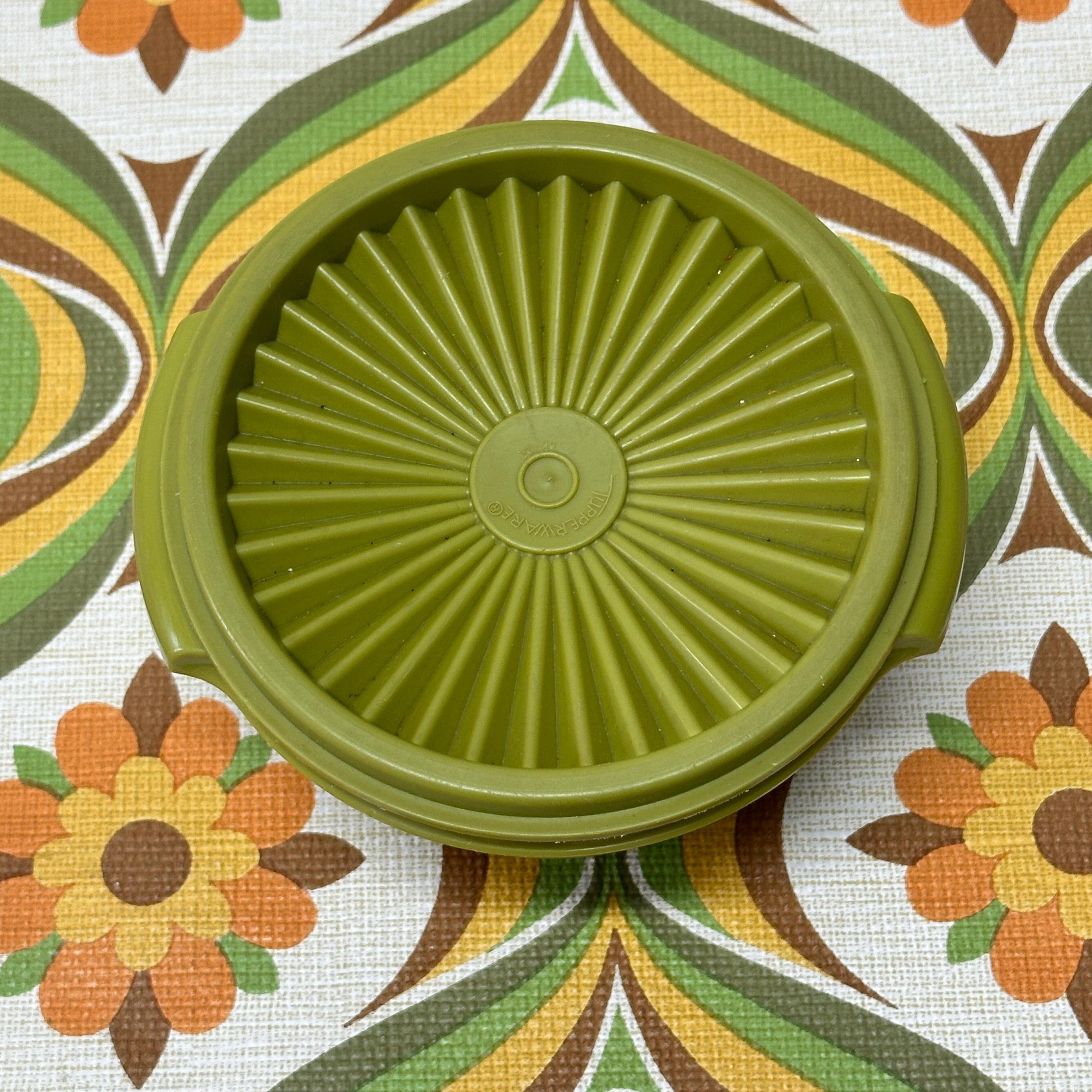 Small Green TUPPERWARE Container Retro