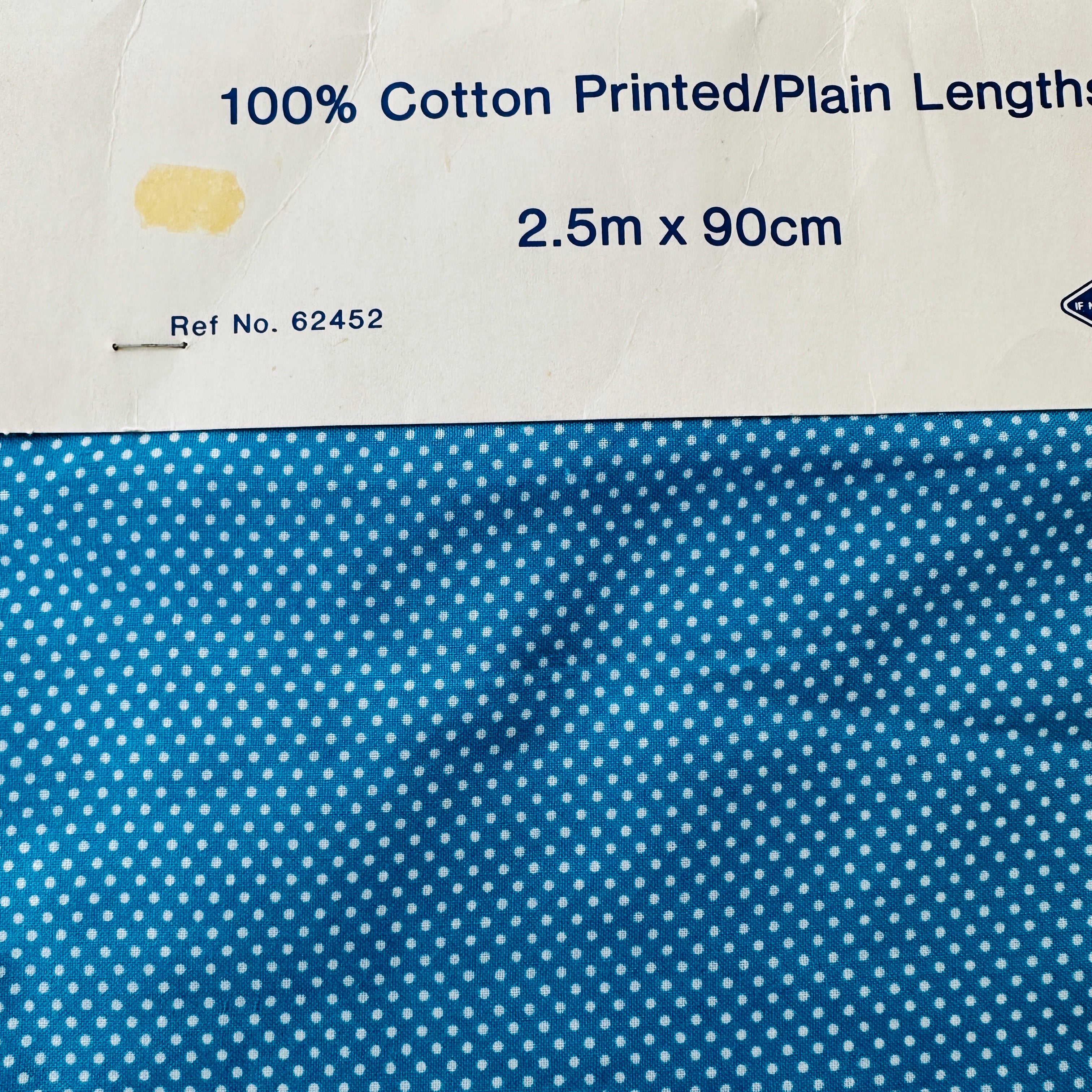 250cms 100% Cotton Vintage Fabric