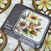 DECOR Retro UNUSED Placemats Six