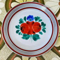 Beautiful Vintage Plate FLORAL Hand Painted