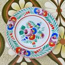 Sweet Hollohaza Vintage Plate FLORAL Hand Painted