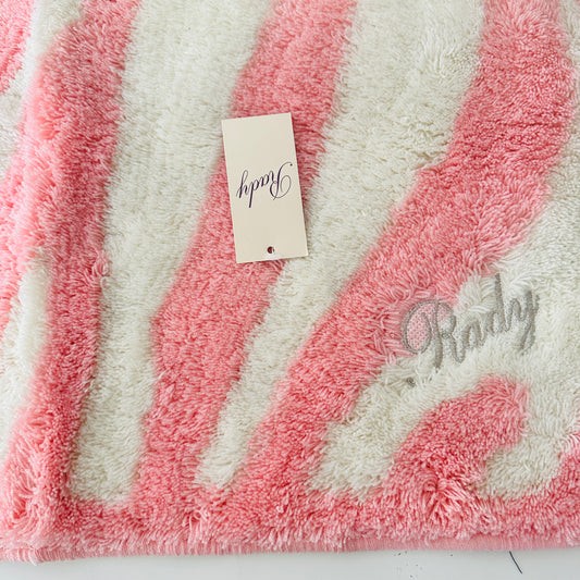 RADY Bath Mat Pink & White