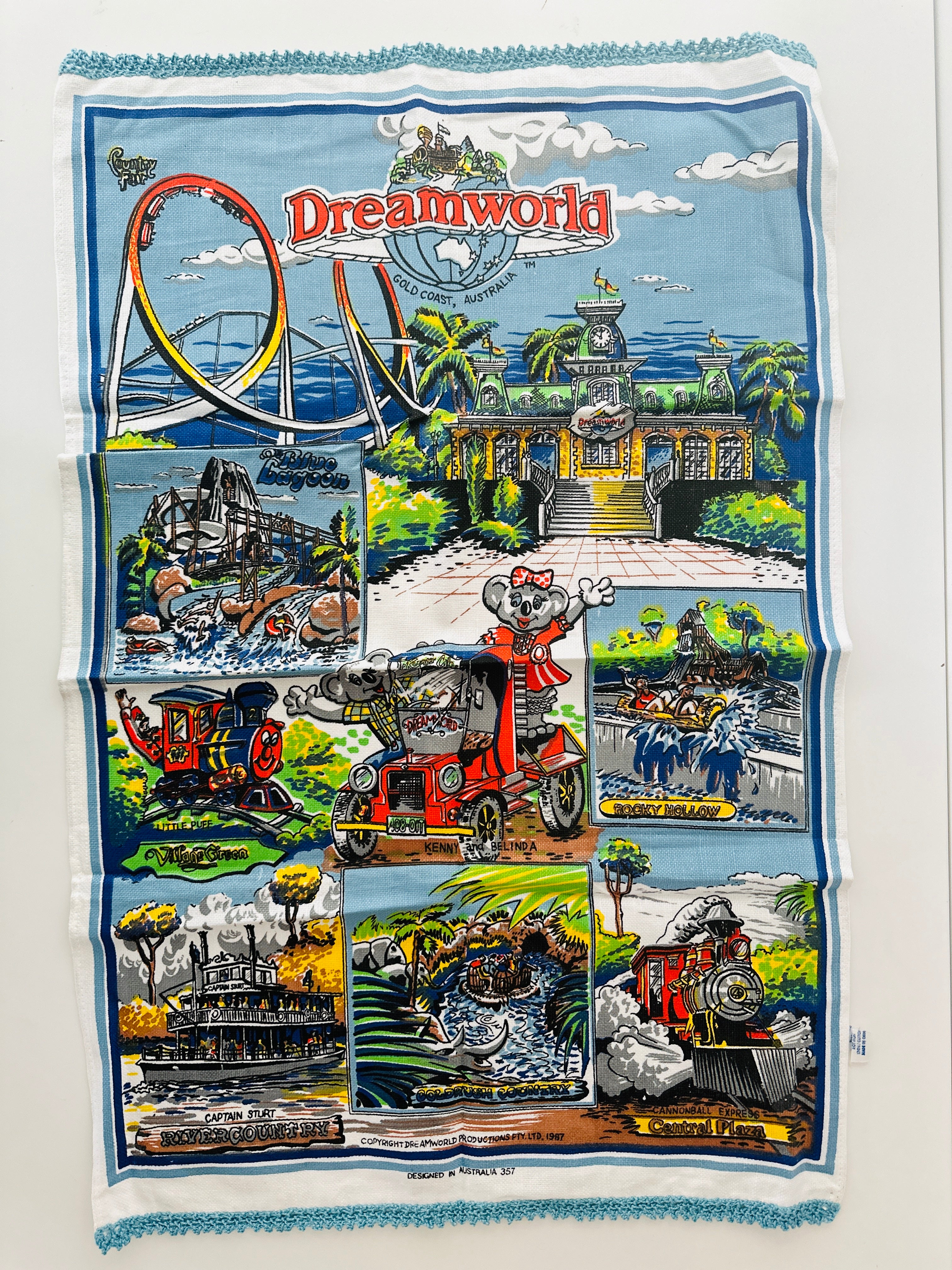 UNUSED Collectable Dream World TEA TOWEL