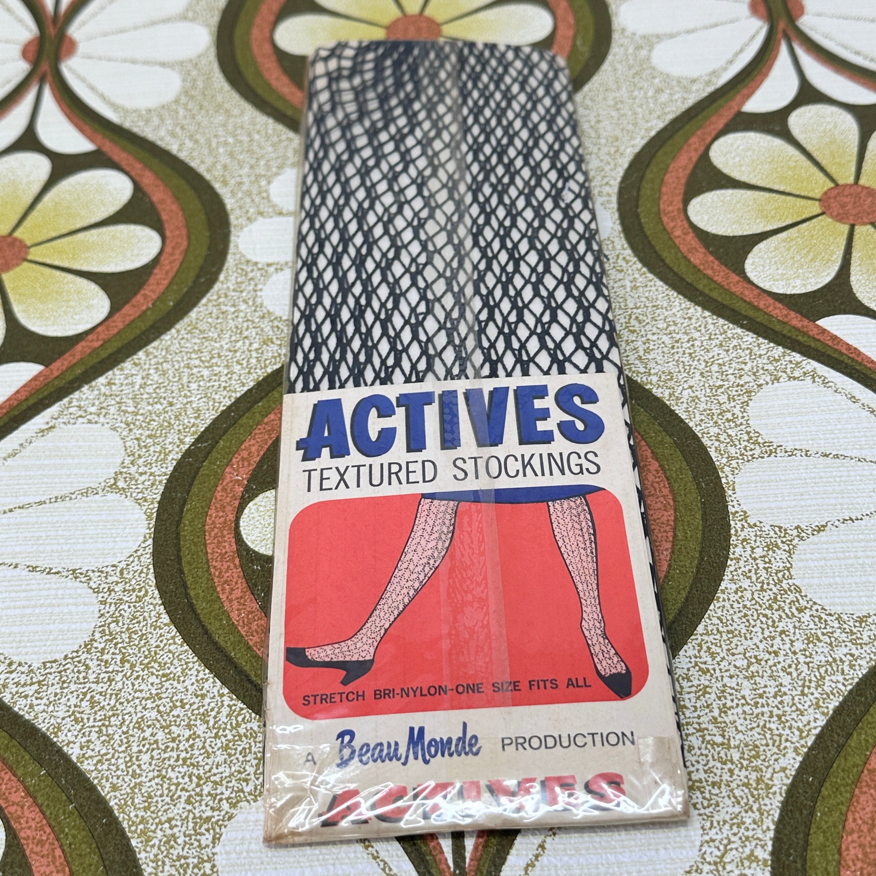 Actives Textured Stockings Retro Vintage