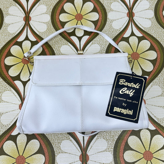 Cute White RETRO Excellent Cond Handbag