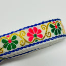 Roll WHITE Embroidered Trim Ribbon