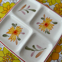 Red Trim JAPAN Vintage Serving Platter