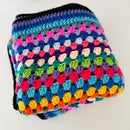 Cute Handmade Knitted Blanket BRIGHT