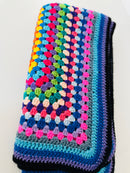 Cute Handmade Knitted Blanket BRIGHT