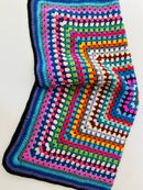 Cute Handmade Knitted Blanket BRIGHT