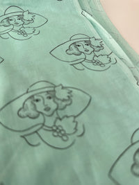 240cms Cute Lady Line Drawing FABRIC