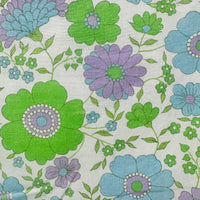 220cms Adorable Vintage Sheet 70's Flower Power FABRIC