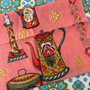 Vintage cotton Tea Towel PINK