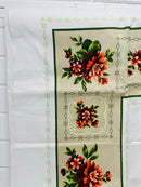 Sweet CRISP Vintage Tablecloth FLORAL Charm