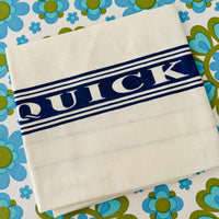 Blue & White Linen Quick Drye Tea TOWEL