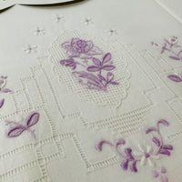 Purple OREM Hand Embroidered Pillow Cases