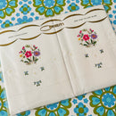 Floral OREM Hand Embroidered Pillow Cases