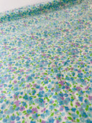 250cms Cute Blue Floral Vintage Fabric