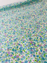 250cms Cute Blue Floral Vintage Fabric
