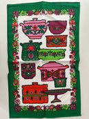 Vintage NOS Cotton Tea Towel PYREX