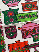 Vintage NOS Cotton Tea Towel PYREX