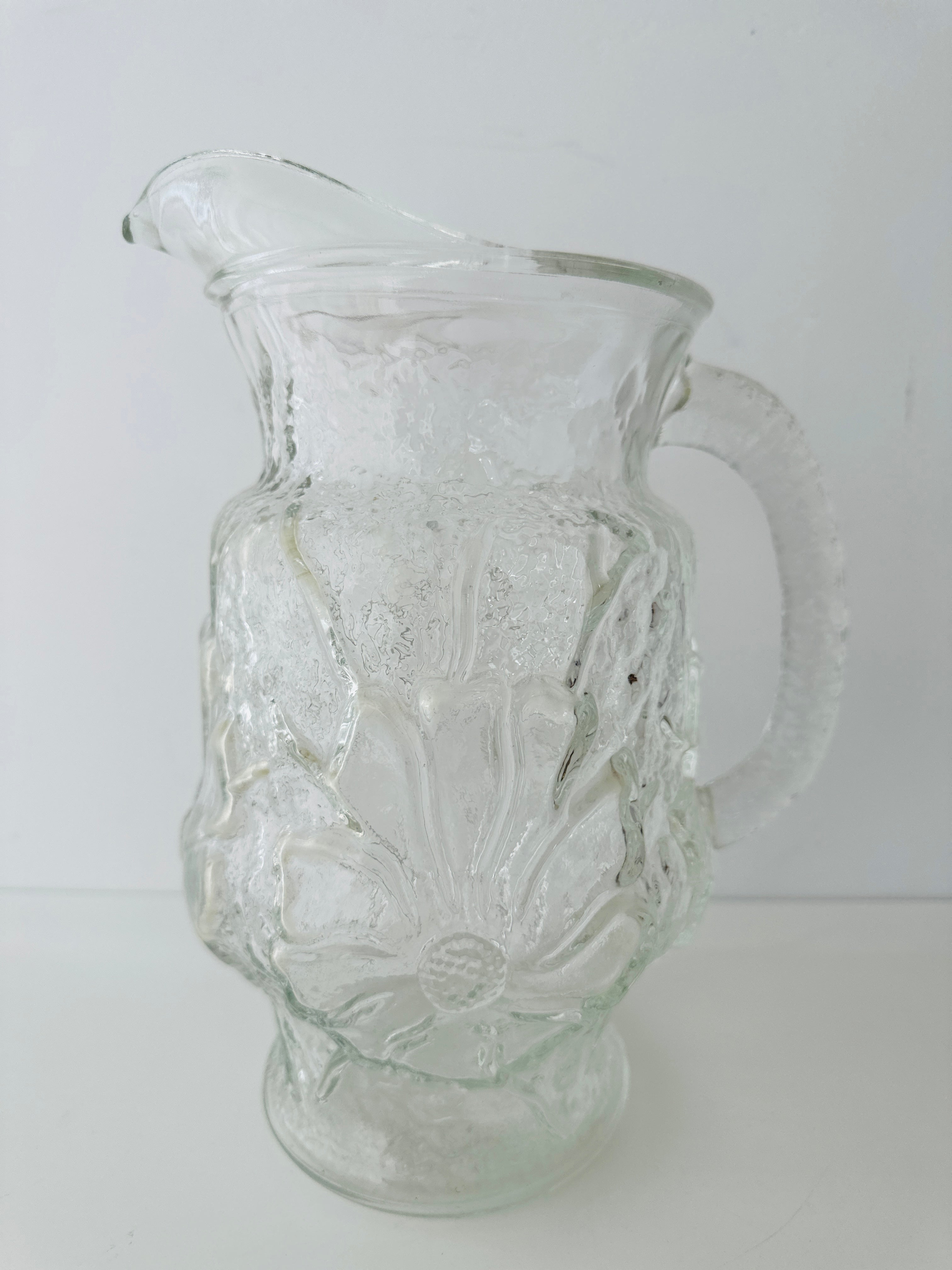 LARGE Vintage ANCHOR HOCKING Glass Jug