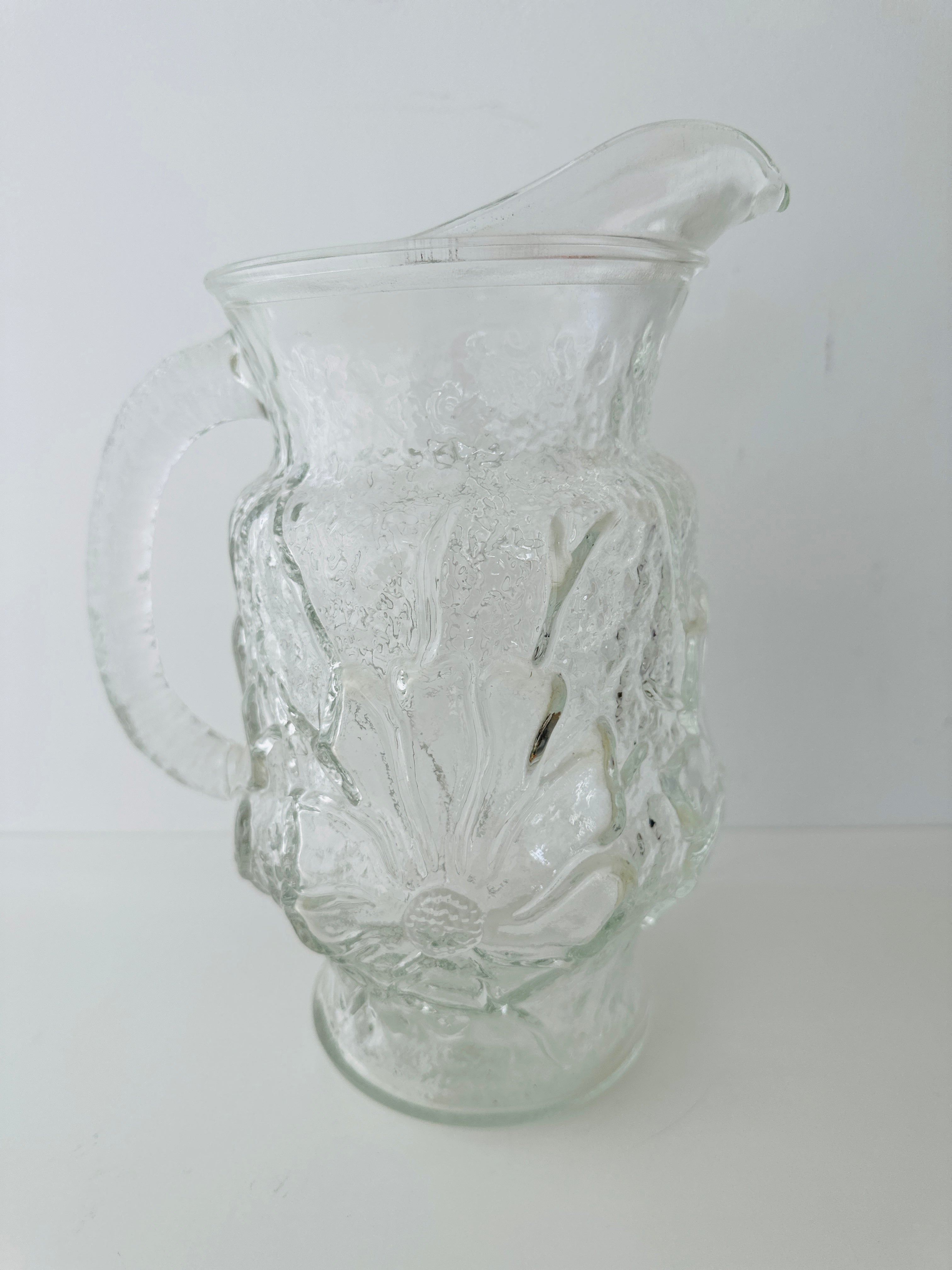 LARGE Vintage ANCHOR HOCKING Glass Jug