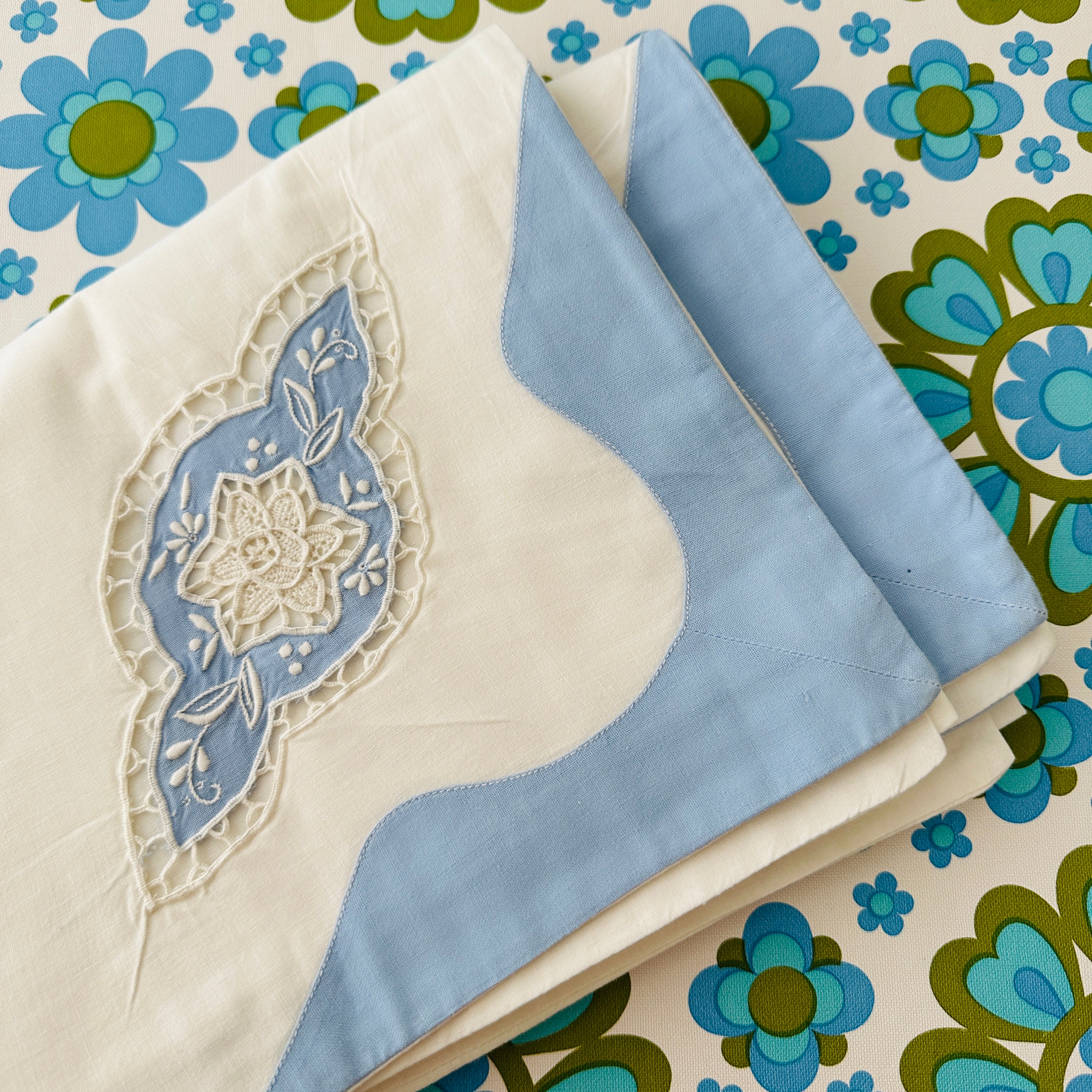 Vintage Embroidered Pillow Cases
