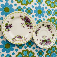 ROYAL Albert February Plate & Saucer Violets