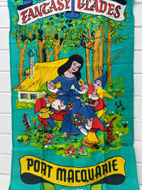 RARE Vintage Fantasy Glades Tea Towel HEIL Port Macquarie