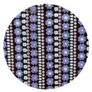 250cms Beautiful Purple & Blue Vintage Floral Fabric