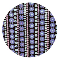 250cms Beautiful Purple & Blue Vintage Floral Fabric