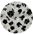 140cms Black & White Cotton Fabric